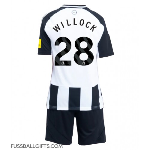 Newcastle United Joe Willock #28 Fußballbekleidung Heimtrikot Kinder 2024-25 Kurzarm (+ kurze hosen)